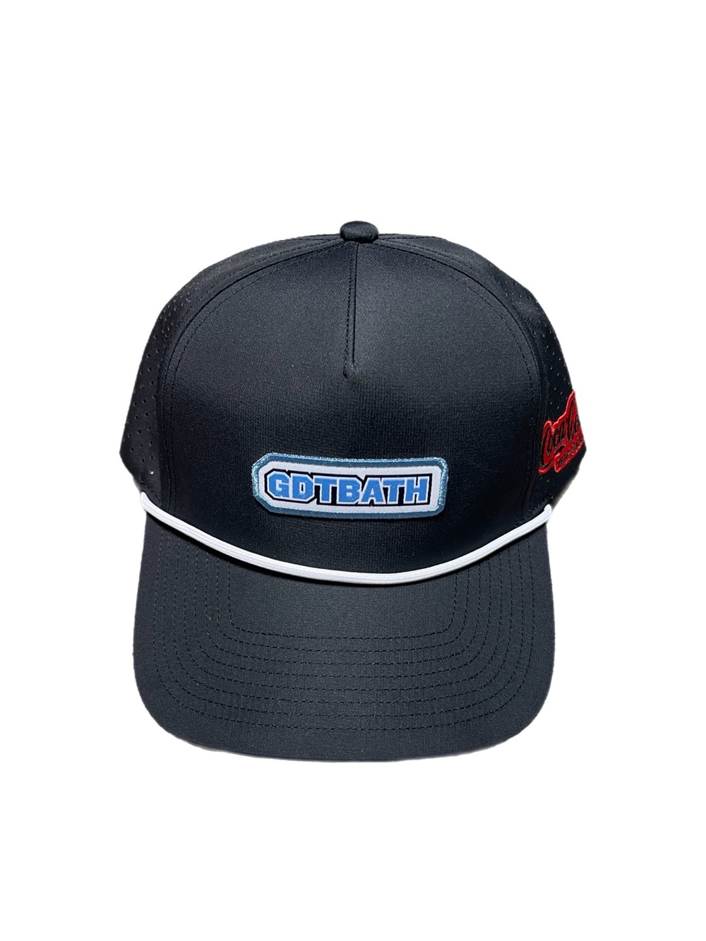 Carolina UNC Tarheels X Coca Cola GDTBATH Black Trucker Snapback Hat
